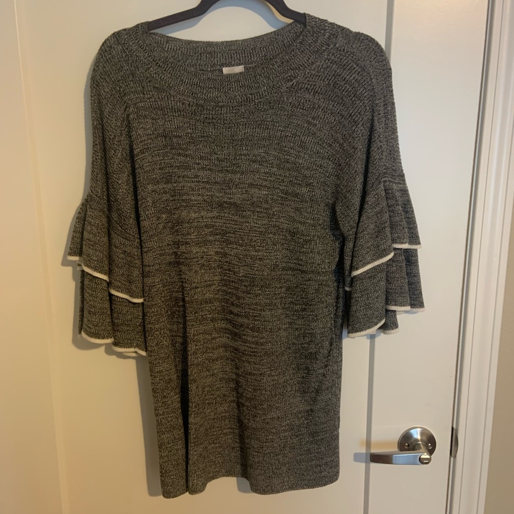 Grey sweater dress